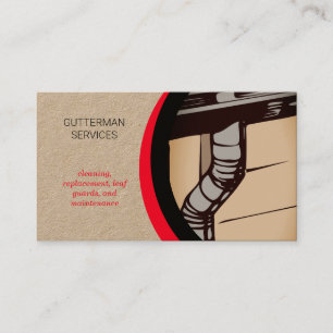 Gutter Services Installation and Maintenance Business Card