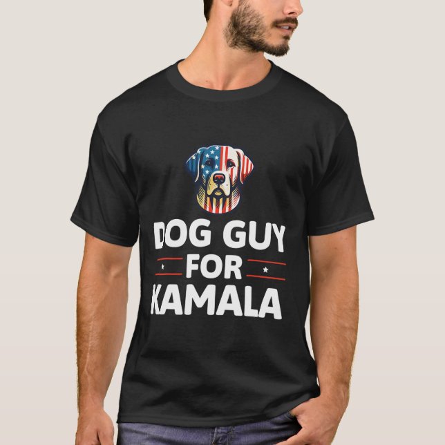 Guy For Kamala Vote Blue  T-Shirt (Front)