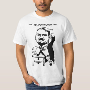 guy gambling poker casino sucker quotes art  T-Shirt