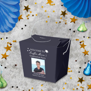 Guy Grad Modern Graduate Custom Photo Welcome Favour Box