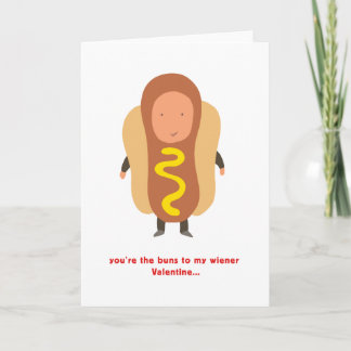 guy in a hot dog suit holiday card