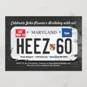 Guy Maryland's 60th Birthday Invitation