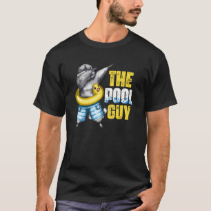 Guy Pool   Dabbing Raccoon Vacation Summer Swim Be T-Shirt