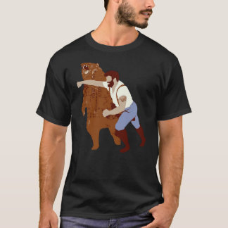 Guy Punching Bear (3) T-Shirt
