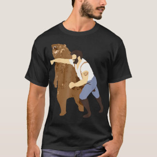Guy Punching Bear Funny For Men Women. bears Punch T-Shirt
