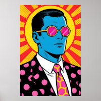 Guy with Pink Shades Pop Art