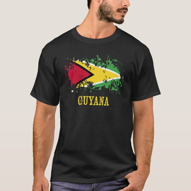 Guyaian enthusiasts for Guyana and Guyana T-Shirt (Front)