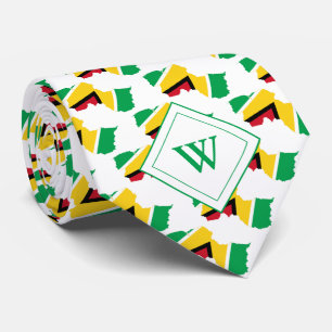 GUYANA Christian Scripture Monogram Tie