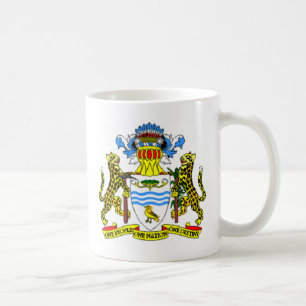 Guyana coat of arms coffee mug
