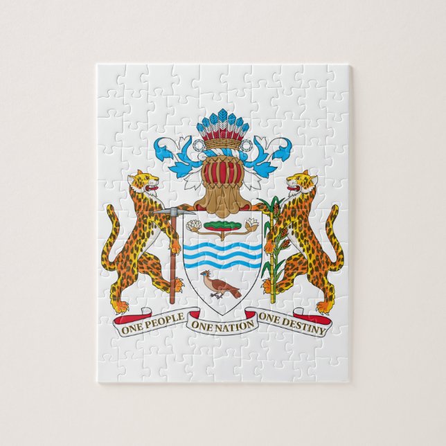 Guyana Coat of Arms Jigsaw Puzzle (Vertical)