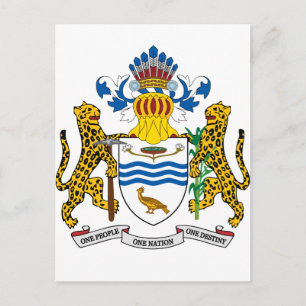 Guyana Coat Of Arms Postcard