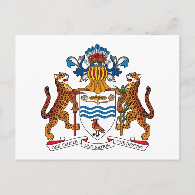 Guyana Coat of Arms Postcard (Front)