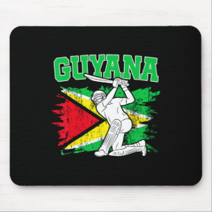 Guyana Cricket Patriotic Woman Guyanese Cricket Me Mouse Pad