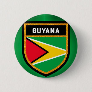 Guyana Flag 6 Cm Round Badge