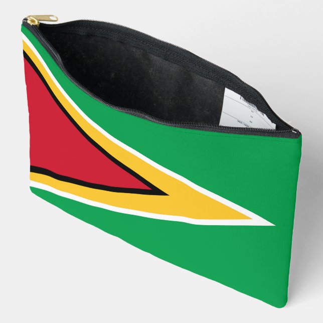 Guyana flag accessory pouch (Open)
