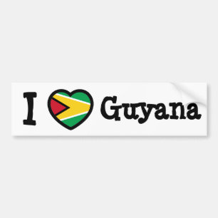 Guyana Flag Bumper Sticker