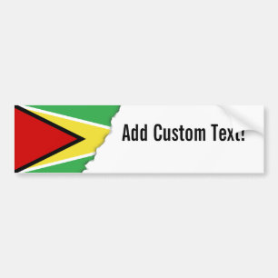 Guyana Flag Bumper Sticker
