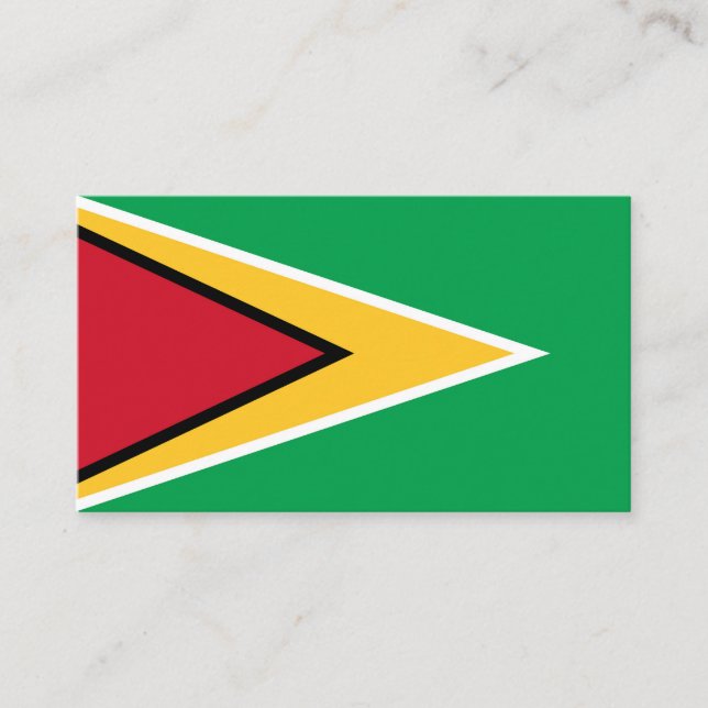 Guyana flag business card (Front)