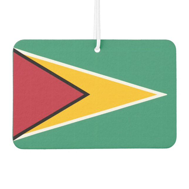 Guyana Flag Car Air Freshener (Front)