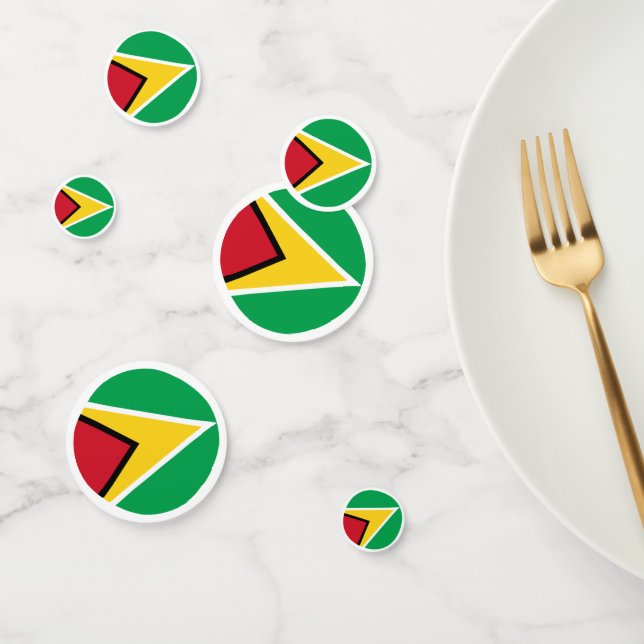 Guyana flag  confetti (Group)