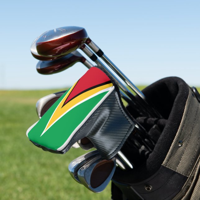 Guyana flag golf head cover (In Situ)
