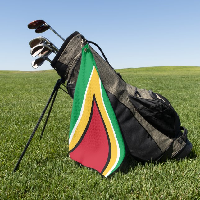Guyana flag golf towel (Green)