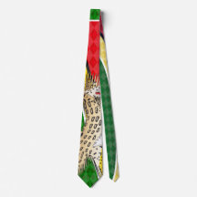 Guyana Flag Jaguar Tie by RokCloneDesigns
