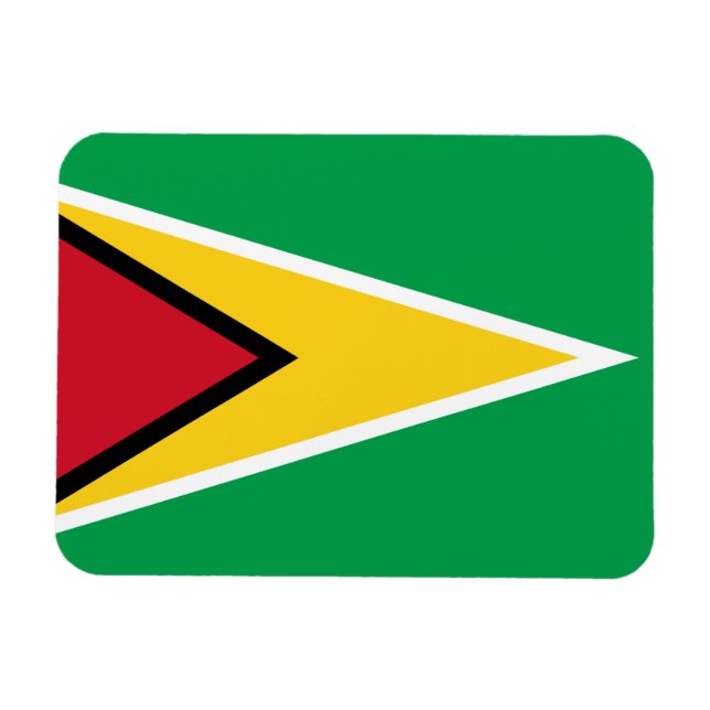 Guyana Flag Magnet (Horizontal)