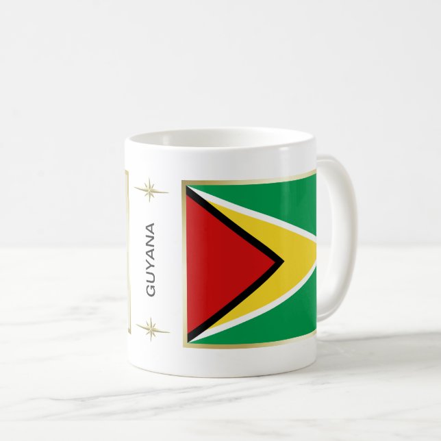 Guyana Flag + Map Mug (Front Right)