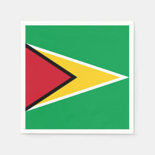 Guyana flag napkin