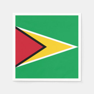 Guyana flag napkin