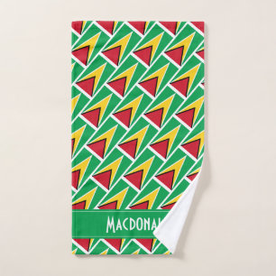 GUYANA FLAG Personalised Carnival Sports Hand Towel