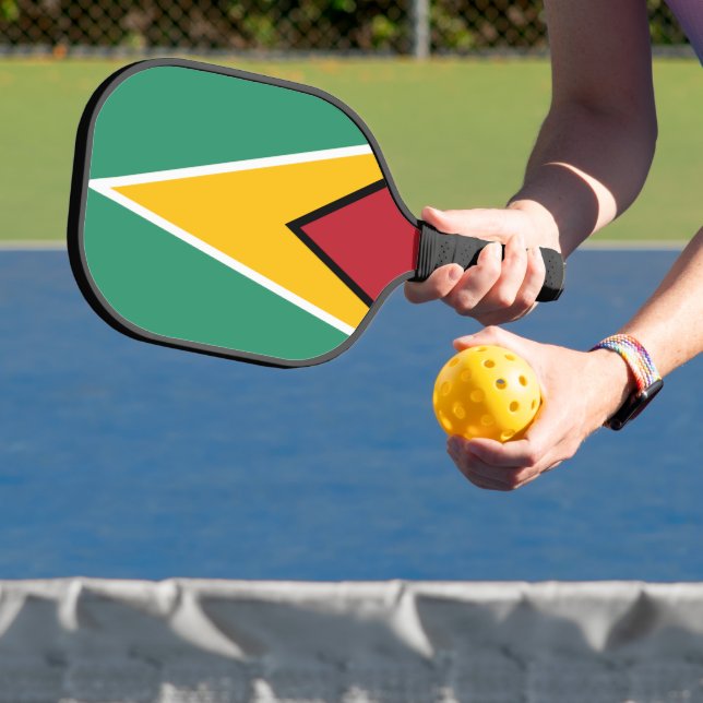 Guyana Flag Pickleball Paddle (Insitu)