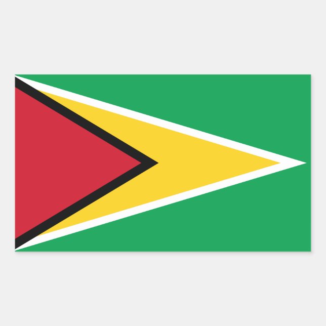 Guyana Flag Rectangular Sticker (Front)