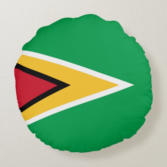 Guyana flag round cushion (Back)