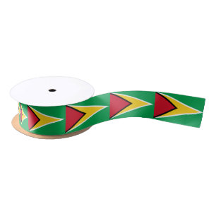 Guyana Flag Satin Ribbon