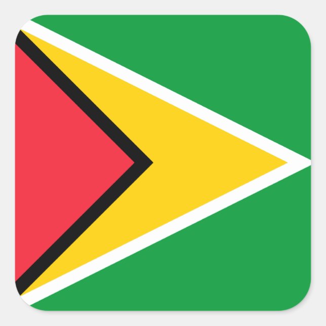 Guyana Flag  Square Sticker (Front)