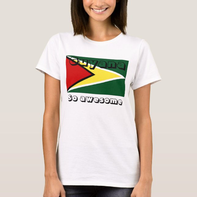 Guyana flag t-shirts (Front)