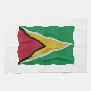 Guyana flag tea towel