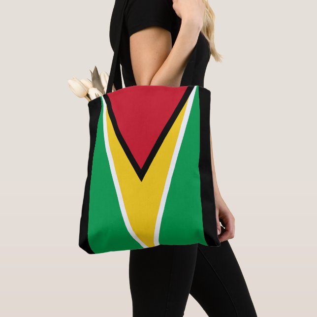 Guyana Flag  Tote Bag (Close Up)