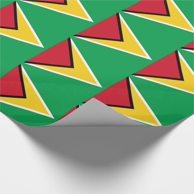 Guyana Flag Wrapping Paper (Corner)
