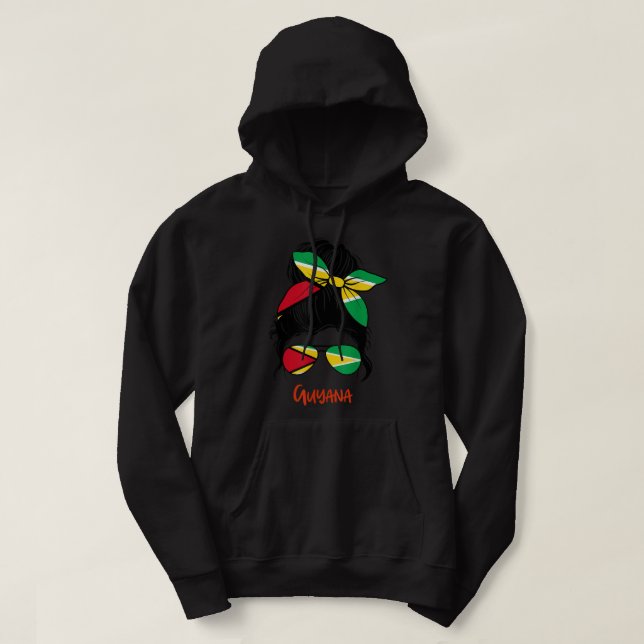 Guyana Girl Guyanese girl  Hoodie (Design Front)