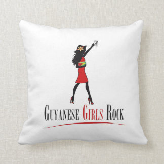 Guyana Girl Throw Pillow