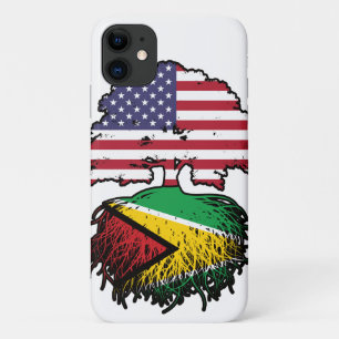 Guyana Guyanese American USA Tree Roots Flag iPhone 11 Case