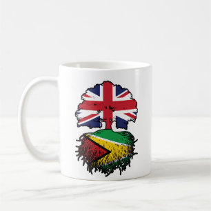 Guyana Guyanese British UK Tree Roots Flag Coffee Mug