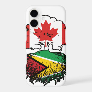 Guyana Guyanese Canadian Canada Tree Roots Flag