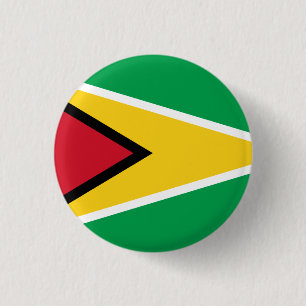 Guyana Guyanese Flag Independence Caribbean 3 Cm Round Badge