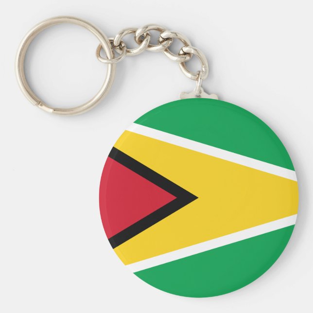 Guyana (Guyanese) Flag Key Ring (Front)