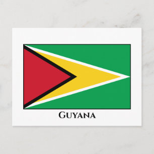 Guyana (Guyanese) Flag Postcard