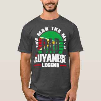 Guyana Guyanese Guyana Flag Father T-Shirt